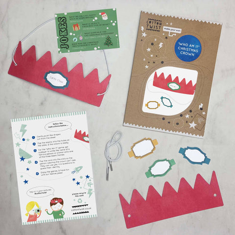 Cotton Twist Make Your Own 'Who Am I?' Christmas Cracker Crown