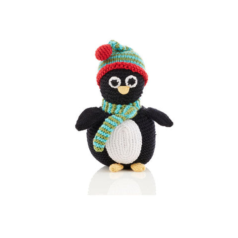 Pebble Penguin Rattle - Knitting
