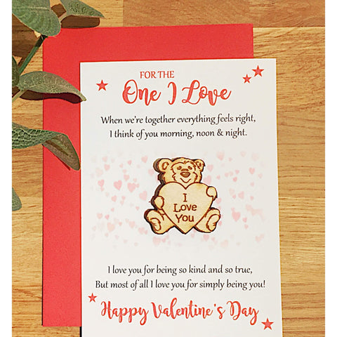 Valentines Love Bear Hug Token Magnet