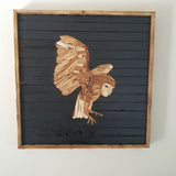 Night Owl Geometeic Wooden Wall Hanging