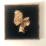 Night Owl Geometeic Wooden Wall Hanging