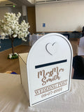 personalised wedding post box 