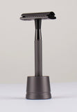 Double Edged Steel Safety Razor With Stand