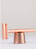 Double Edged Steel Safety Razor With Stand