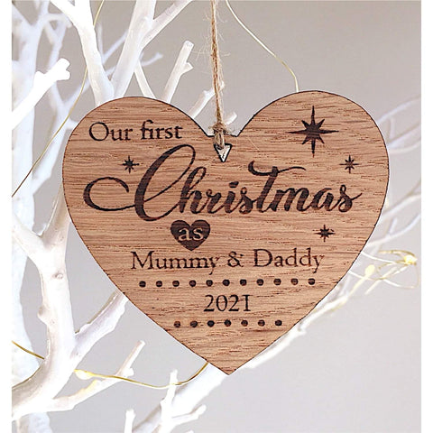 First Christmas As Mummy & Daddy Christmas Decoration