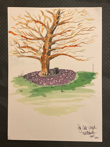 Strong Roots Watercolour Painting By Coke Joseph Art