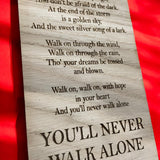 Liverbird You’ll Never Walk Alone Plaque