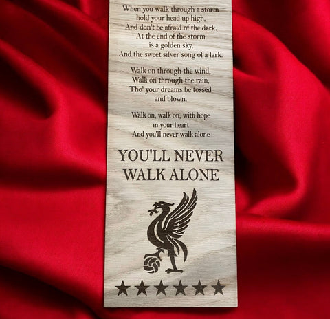 Liverbird You’ll Never Walk Alone Plaque