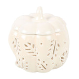 White Autumn Leaves Pumpkin Oil Burner