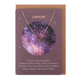 Cancer Zodiac Necklace Card