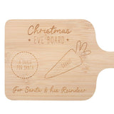 Santas Snacks Wooden Christmas Eve Serving Board