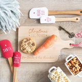 Santas Snacks Wooden Christmas Eve Serving Board