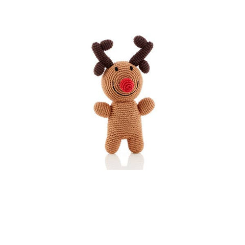 Pebble Festive Rattle – Rudolph