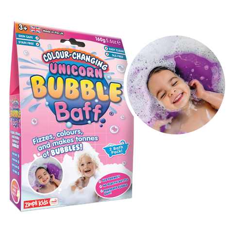 Zimpli Kids Kids SLS Free Colour Changing Powder Unicorn Bubble Bath