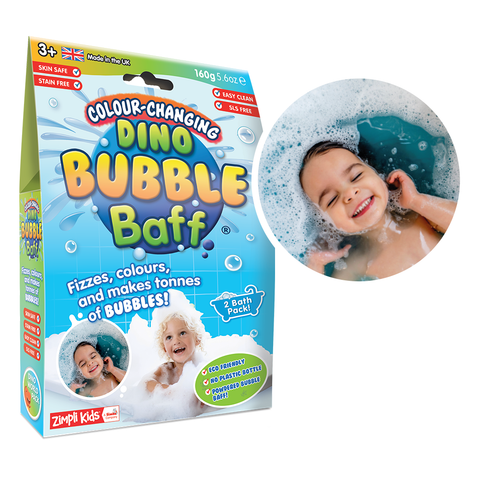 Zimpli Kids Kids Gentle SLS Free Colour Changing Dino Bubble Bath Powder