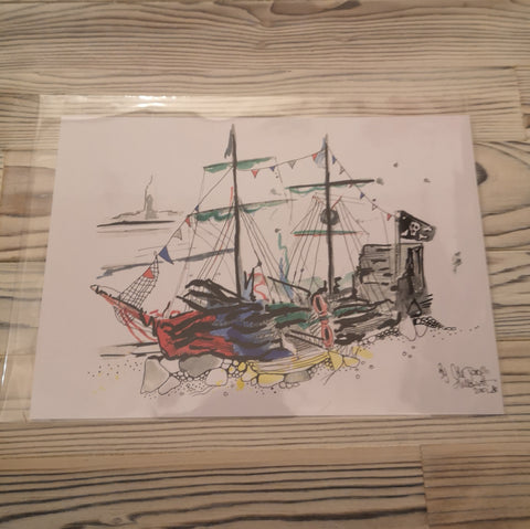 Drawing Ship Piracy Art Tattoo, PNG, 750x750px, Drawing, Art, Black Pearl,  Cape Fear, House Download Free