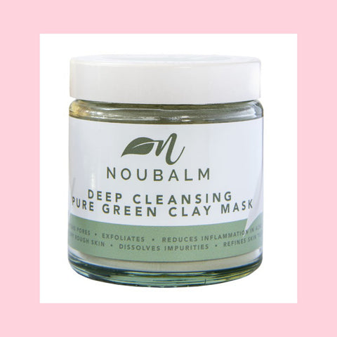 Noubalm Deep Cleansing Pure Green Clay Mask - 100% Natural & Organic