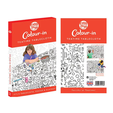 Eggnogg Colour-in Giant Poster / Tablecloth - Teatime
