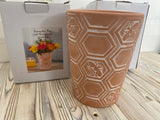 Terracotta Bee Honeycomb Plant Pot