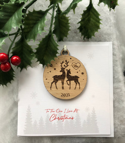 Christmas Card With Keepsake Decoration