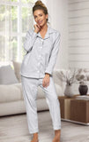 Personalised Ladies Grey Pyjamas