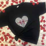 Glitter Heart Love Line T shirt/ Hoodie/ Sweatshirt