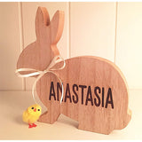 Personalised Easter Freestanding Rabbit