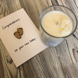 New Baby Candle And Card Set