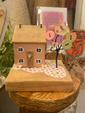 heart design hand crafted house 