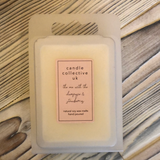 vegan soy wax wax melts in champagne & strawberry scent 