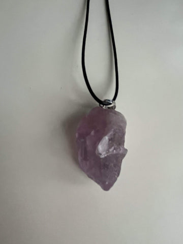 amethyst rough crystal necklace 