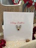 Wooden Handcrafted Christmas Card