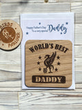 Liverpool Personalised Wooden Coaster