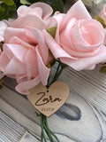 Personalised Wooden Bouquet Charm