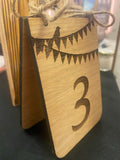 wooden table numbers 