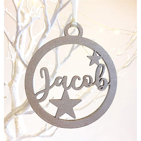 Personalised Silver Name Decoration