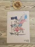NHS Fairy Original Watercolour Painting