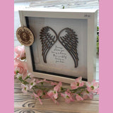 Angel wing memory frame - in memory gift