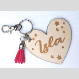 Personalised Wooden Bag Charm