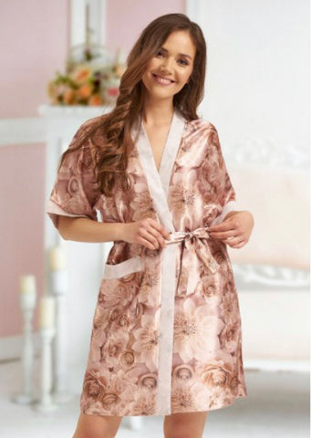 Luxury satin rose gold dressing gown/robe