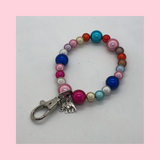 Keychain resin bead Bracelet