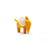Best Years Organic cotton knitted little elephant toy in mustard