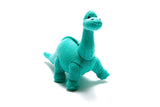 Best Years Ltd Knitted Diplodocus Dinosaur Toy - Ice Blue